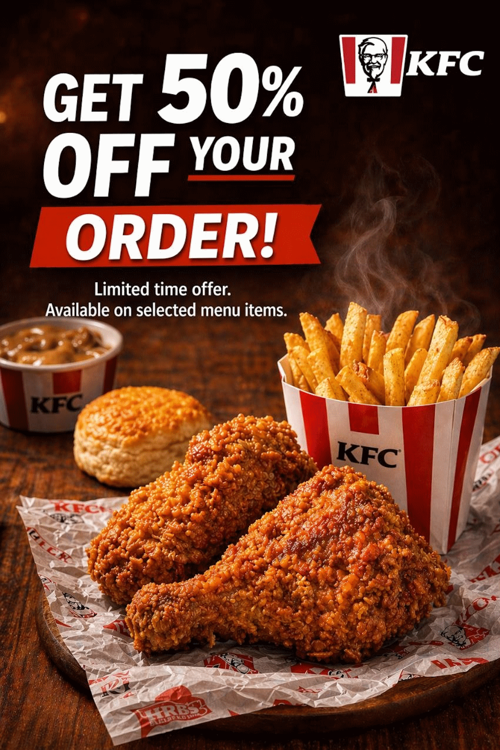KFC promo banner